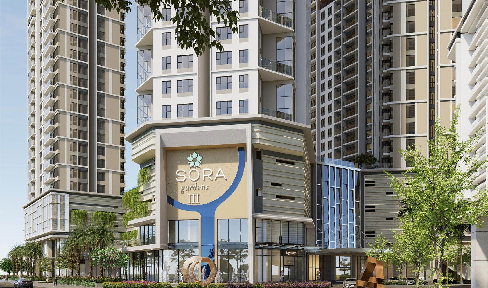 phối cảnh sora gardens