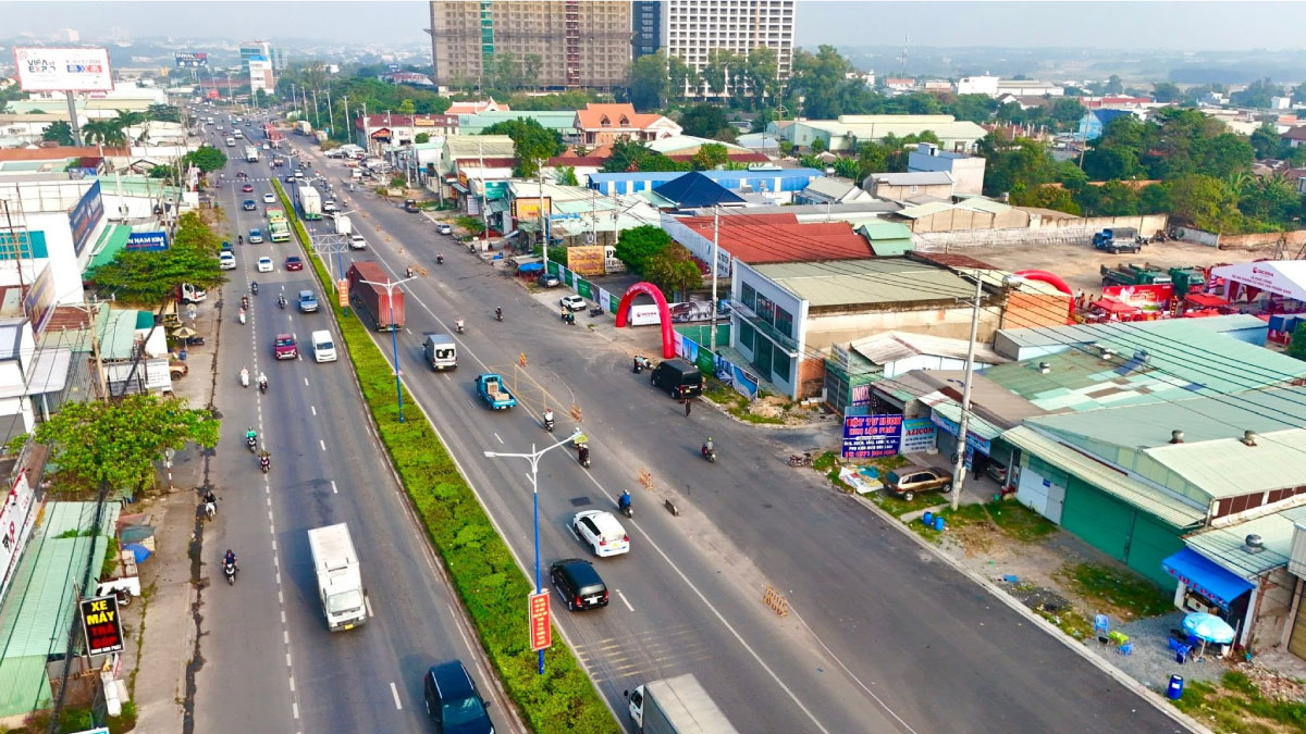Vị trí mặt tiền Đại lộ Bình Dương (Quốc lộ 13), phường Thuận Giao