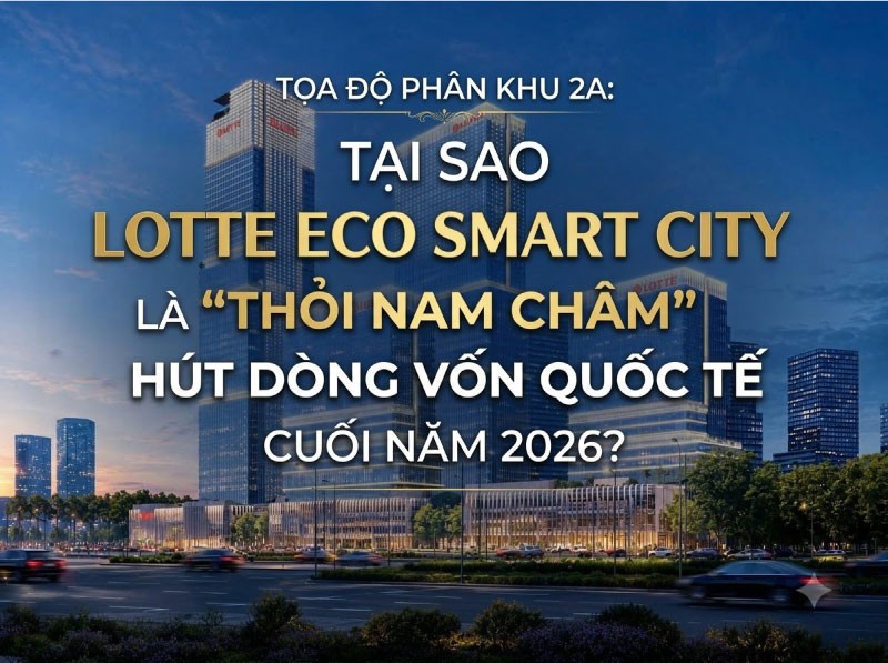 TỌA ĐỘ PHÂN KHU 2A: TẠI SAO LOTTE ECO SMART CITY LÀ “THỎI NAM CHÂM” HÚT DÒNG VỐN QUỐC TẾ CUỐI NĂM 2026?